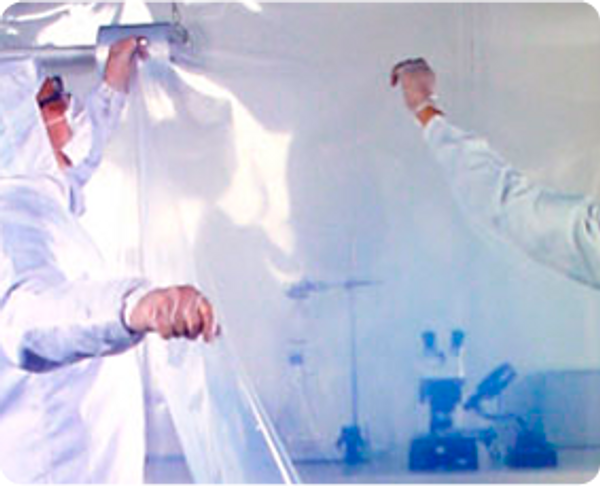 Cleanroom Centerfold Film: Clear Anti Stat Polyethylene, 6 mil, 60"x100', Total Width 120", FC-2N600600