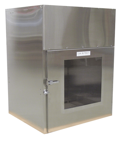 HEPA Filtered Pass Throughs: Stainless Steel, 30"x30"x30", Wall Mount, Mechanical Interlock, Mounting Trim, CAP-18WHF-SST-30Wx30Hx30D-G353