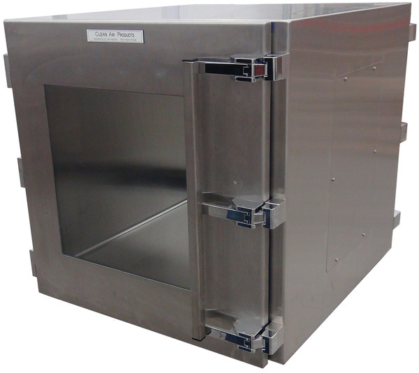 Pharmaceutical Bio Design Pass Throughs: Stainless Steel, 24x24x24, Mechanical Interlock, CAP-18WBD-SST-24Wx24Hx24D-G105