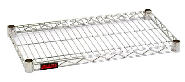 Wire Shelves, Stainless Steel, Eagle, Includes Split Sleeves, 18"x 42", EA-1842S-SALE