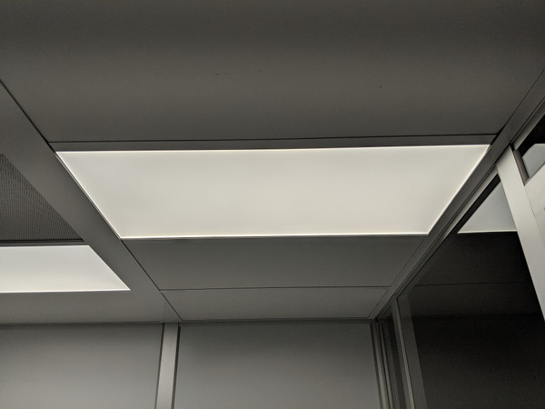 Cleanroom LED Ceiling Lights: Flat Panel LED, No Power Cord, 24"x 48", CAP-1210-LEDFP-2X4