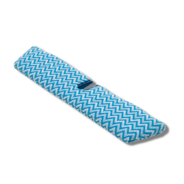 Cleanroom Mops: Microfiber Laminated, Blue, 16” Long, Vileda CleanTech Duo, RM-141886