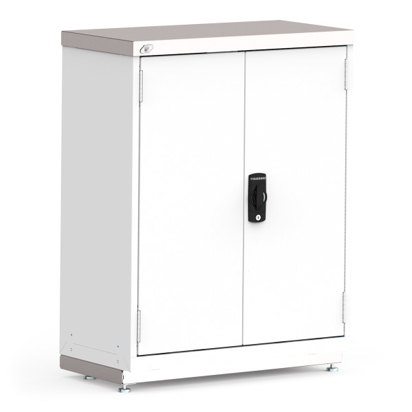 Stationary Cabinets; 36"W x 18"D x 46"H, Stainless Steel Cover, Hinged Door, Double Integrated Doors (L3 Lock) RU-R5XEC-4412