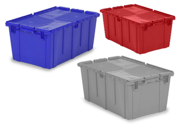 FliPak Containers: Red, Outside Top Dimenions 21.8"x 15.2", Bottom Outside Dimensions: 18.6"x 12.9", LB-FP182-5891602