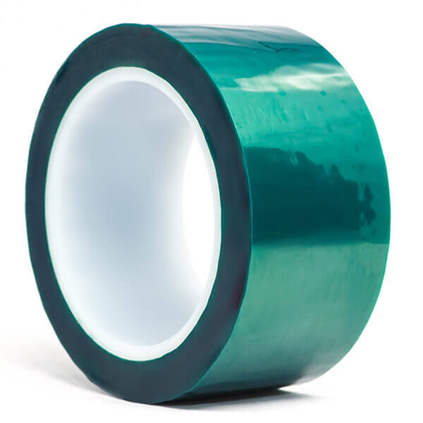 High Temperature Cleanroom Tape, Polyester, Silicon Adhesive, ISO 4 -ISO 6, Green, Price Per Roll, WW-6573-P7D