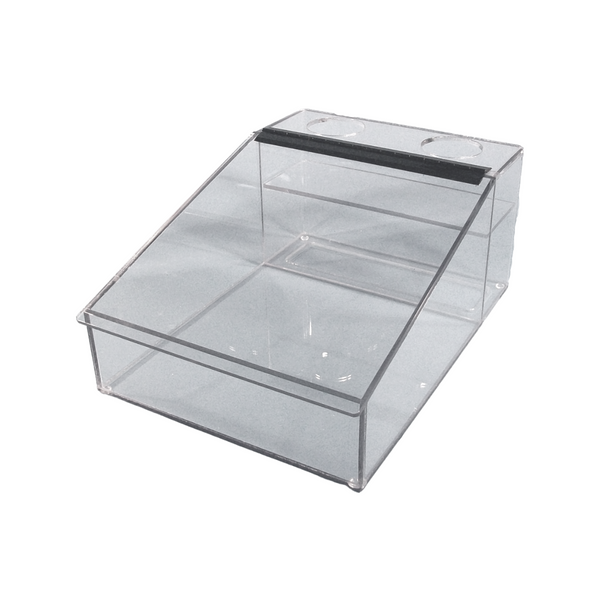 Table Top Dispenser with Wiper Holder, 13"W x 8"H x 18"D, SC-BWD-1800-PETG