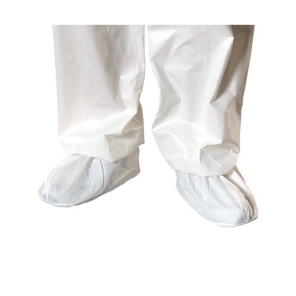 Cleanroom Shoe Covers, UltraGrip Sole, Anti-Skid, White, Universal Size, 100 pairs/case  AP-SH-E1312-BH