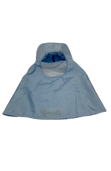 Washable Cleanroom ESD Hoods: Pull Over, In-Set Face Mask, C3 Fabric, Large, HT-H1377-1-LB-L