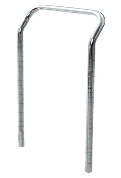 DISCONTINTUED Utility Cart Handle: Eagle, Electropolished Stainless Steel, 24", EA-EPUH24-S