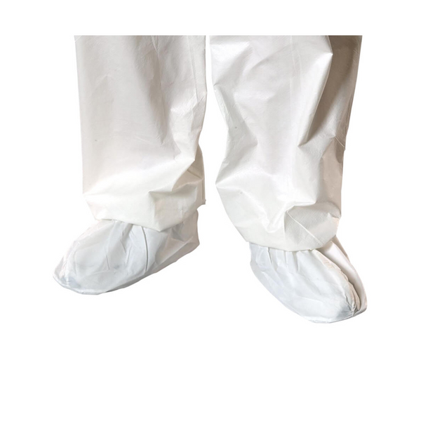 Cleanroom Shoe Covers, UltraGrip Sole, Anti-Skid, White, Medium, 100 pairs/case  AP-SH-E1315-BH