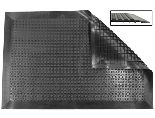 Nitrile Anti-Fatigue Mats: Smooth, ESD Conductive, ISO 5 Class 100, EO-ENCS