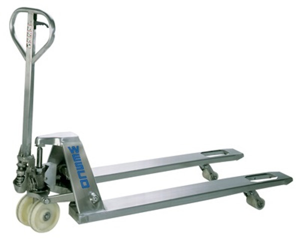 Stainless Steel Pallet Trucks:. 27"x 48", 5500 lb. Capacity, WE-272152