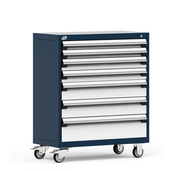 Mobile Cabinets; 36"W x 18"D x 43 1/8"H, 7 Drawers, 4" Swivel Casters, RU-R5XEC-3802: