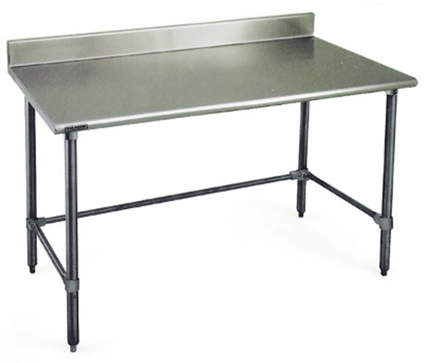 Stainless Steel Work Tables: Type 304 Stainless Steel, Backsplash &amp; Base, EA-TSTE-BS