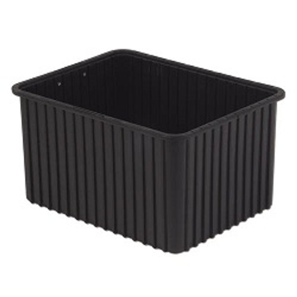 ESD-Safe Tote Box Containers: Inside:20.3"x"15.3"x12.0", Black, 3/Case, Price Per Case, LB-DC30120-XL