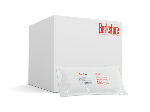 Berkshire Wipes:. Validated Sterile, Presaturated SatPax® 70% IPA, 9" x 9", Poly/Cellulose, BRK-SSP1000.001.24