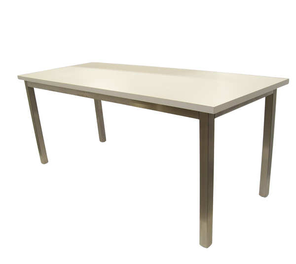 ESD Laminate Tables; Stainless Steel Frame, Cleanroom, Laminate Table Top Backer, CAP-61ESD