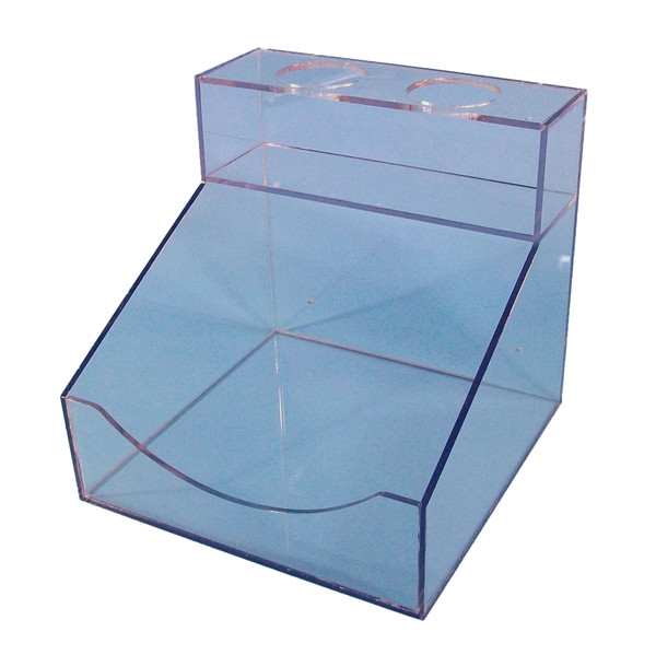 Wall Mountable Dispensers, Holds Wipes &amp; 2 Bottles, 13"W x 13"H x 13"D, SC-BWD-9512-PETG