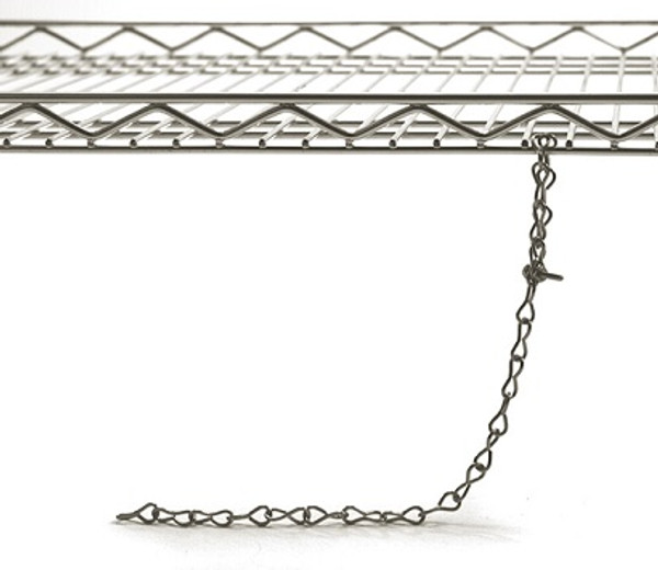 Drag Chain For Conductive Racks: 16" Long, Clips Into Shelf , Eagle, EA-DC16-S