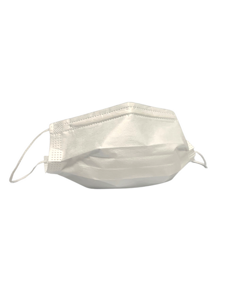 Face Masks, Ear Loops, 3 Ply, Cleanroom, 100% Polypropylene, 7" x 3.5", 50/Bag - 60 Bags/Case, 3000/Case, FI-FACEMASK-3PWSOP-O/S