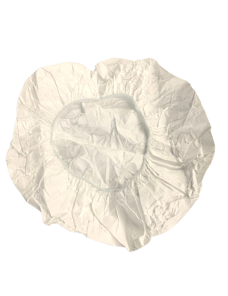 Bouffant Caps: Tyvek, Latex Free, ESD Properties, 24" White, 250/Case, CT-KS-110TVKI-24-WHITE