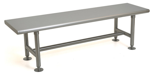 Gowning Benches:: Heavy Duty, 304 Stainless Steel, H-Frame Base, EA-ELGB-HW