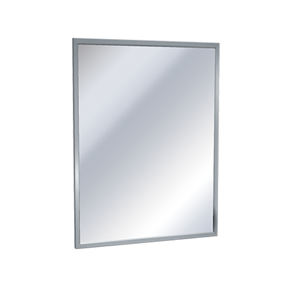 Cleanroom Mirrors, Stainless Steel Frame, Mitered Corners, 60x36, AS-0620-6036