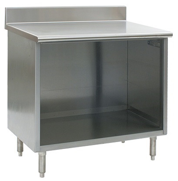 Stainless Steel Lab Cabinets:. Backsplash, Open Base, 304 Stainless Steel, EA-CR-OBSE-BS