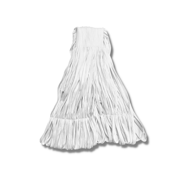 Cleanroom Mop:. Polyester String Mop, Knit, White, NW-PS3000