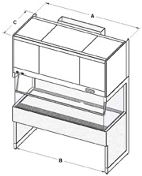 Vertical Flow Clean Benches, Exhaust Recirculating, CAP-412-ER