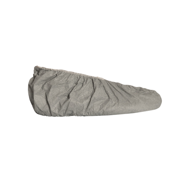 Tyvek Shoe Covers; Skid Resistant, One Size, 5"H, Elastic Top, 100 Pairs/Case  DU-FC450SGYxx020000