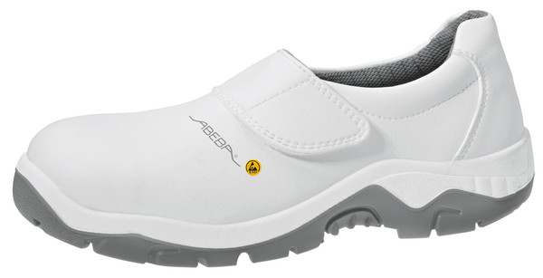 Cleanroom ESD Safety Shoes:. Washable, Steel Toe, White, Unisex, Sizes: 36-49, AB-32130