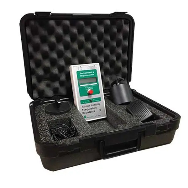 Digital Surface Resistance Test Kits; Built-in Resistivity Probes, Carrying Case, TT-SRM500K