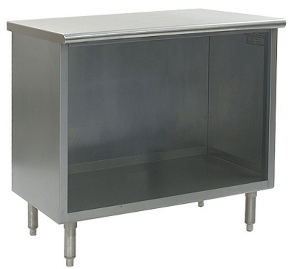 Stainless Steel Lab Cabinets:. 304 Stainless Steel Flat Top, Open Base Lower Storage, EA-CR-OBSE