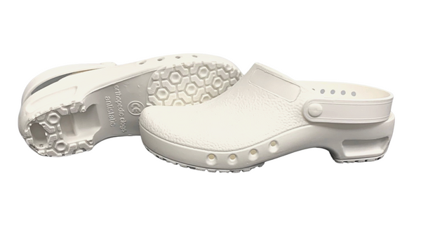 Cleanroom Shoes: Autoclavable, Antistatic, Non-Slip, Heel Strap, PU-CRSH-W