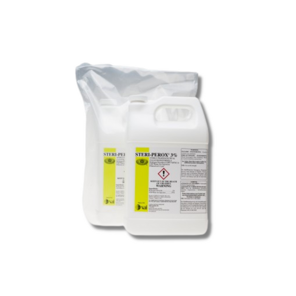 STERI-PEROX:. Hydrogen Peroxide, 3%, Gallons, Sterile, 4 Gallons/Case, VA-SPER-02-3%