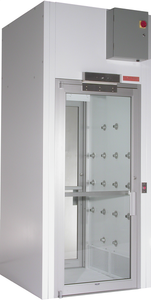 Decontamination Air Showers: Straight Through, 50"W x 54"L x 122"H,  CAP-701KD-ST-4954-DEC-G337