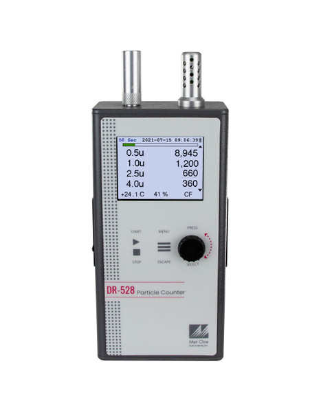 Particle Counters: Handheld:. 0.1 CFM Flow Rate, 8 Channels, 0.3 - 10.0 Microns, ME-DR-528