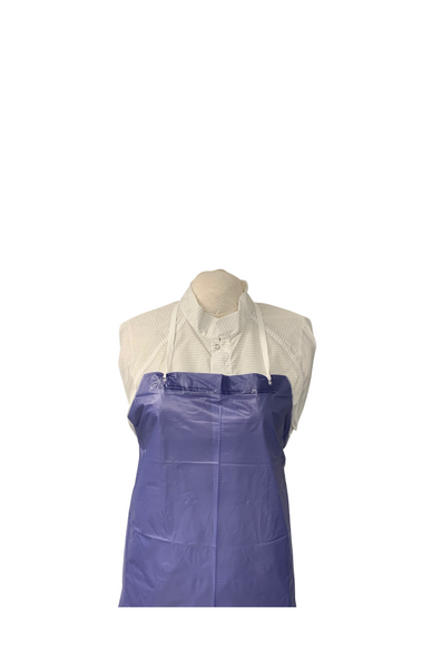 PVC Aprons: Full Length, Raw Edge, 35"x 50", 6 mil, 72/Case, KS-AP-PVC-6R-3550-BL