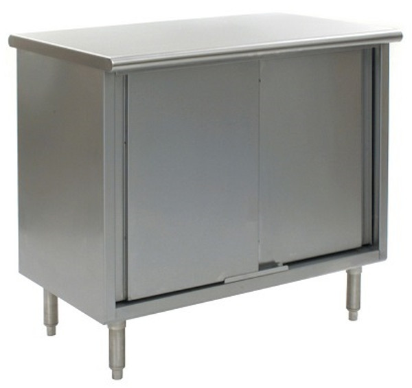 Stainless Steel Lab Cabinets:. Flat Top, Sliding Doors, 304 Stainless Steel, Lower Storage, EA-CRCBSE