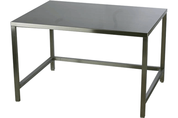 Electropolished Tables; 316 Stainless Steel, Fully Welded, C-Frame, CRW-TB-316-ELP: