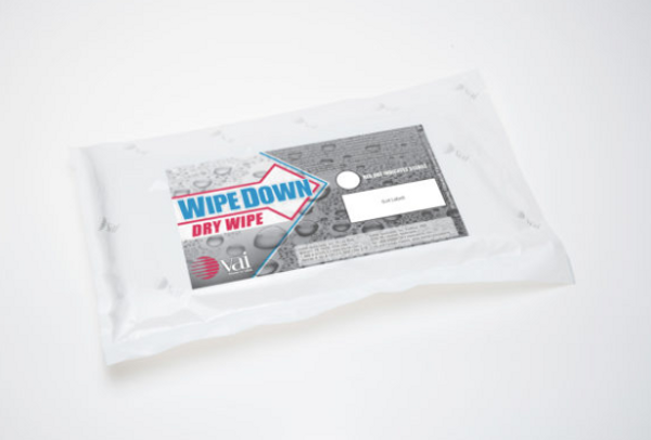 Sterile Wipes:. Dry, Polyester Sealed Edge, 12" x 12", VA-VEL8-12x12-S-3002