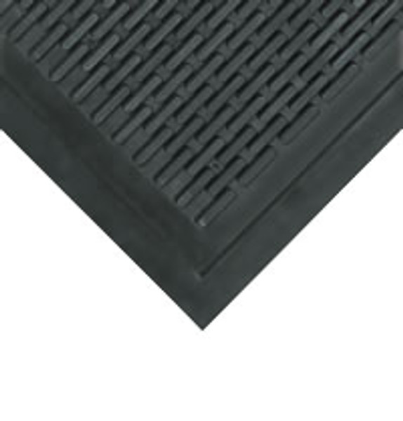 Entrance Mats, Rubber Scraper Mat, Black,  36"x 60", WW-4359400