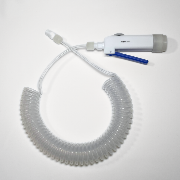 Nitrogen Spray Guns: N2, ¼”, PTFE/FEP Hose Assembly, Dispensed Out the End, 0.80 Filter, TA-NITRO-3T