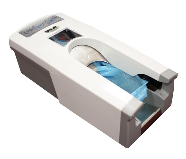 Shoe Inn Automatic Shoe Cover Dispensers: Holds 110 Shoe Covers,  Stainless Steel, ABS Plastic,  SI-7150