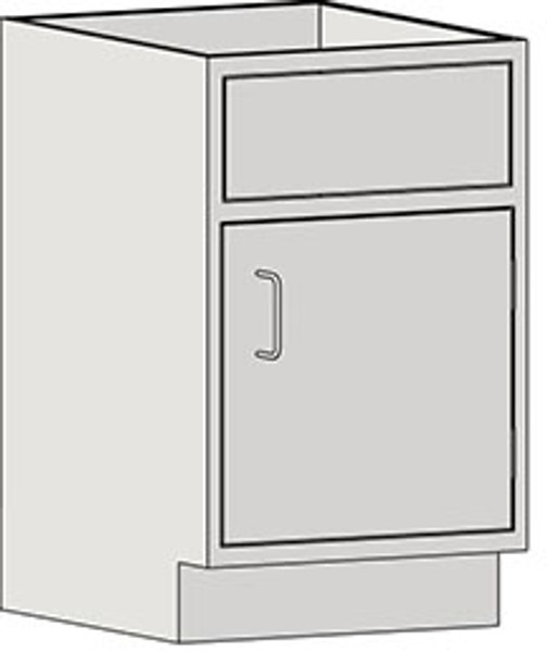 Casework Base Unit: Sink Base, Right Swinging Door, EA-SSC-HSBR