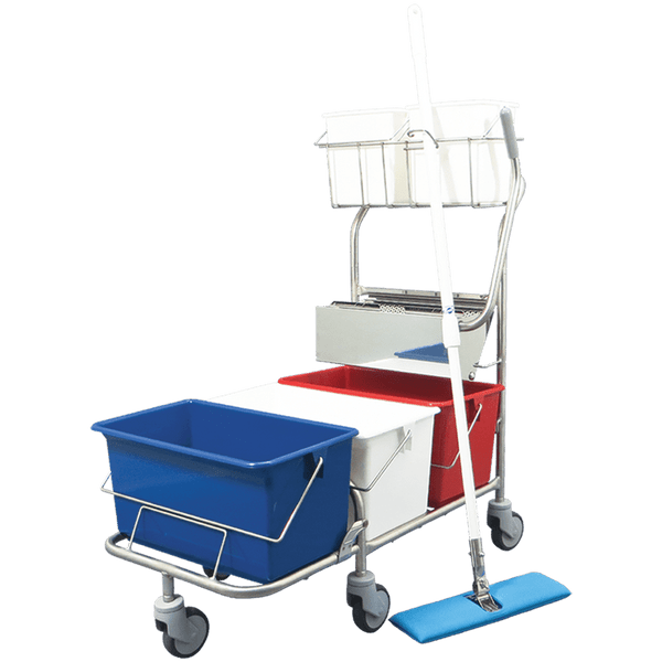 Mop Bucket Systems,: Perfex TruClean Pro XL, Triple 22 Liter Buckets, PF-22-3XL