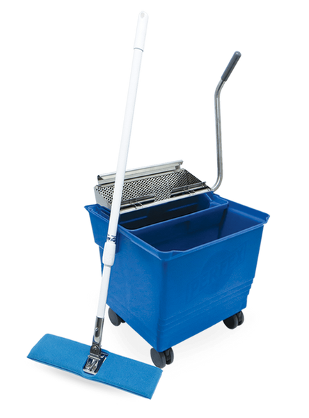 Mop Bucket Systems,: Perfex TruClean II Flat Mops, Bucket-in-Bucket, Blue,  PF-30-2-B