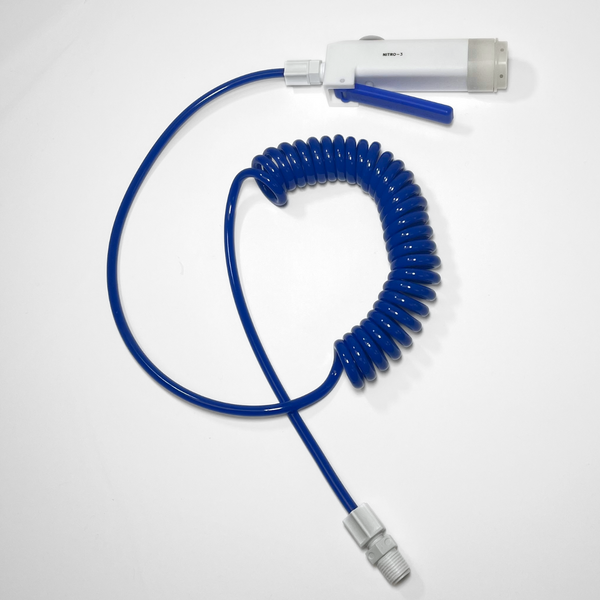 Nitrogen Spray Guns: ¼” Polyurethane Hose Assembly, Dispensed Out the End, 0.80 Filter, TA-NITRO-3