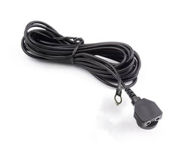 Table Mat Grounding Cord:. 15' Long, 10mm Male Snap, Dual Point, 1 meg, Holds 2 Wrist Straps, TEC-CP1518